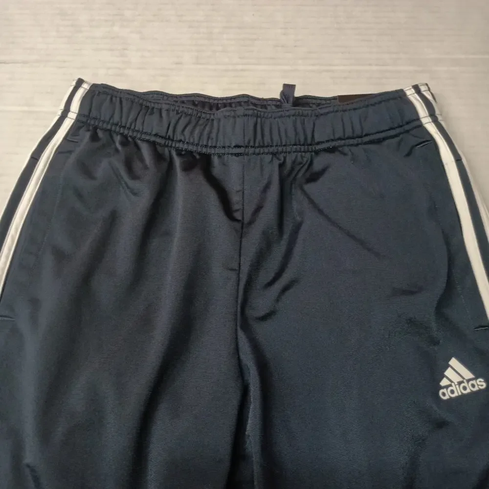 Adidas MultiSport‎ Joggers Men's M Navy Blue White Three Stripe Tricot H46106